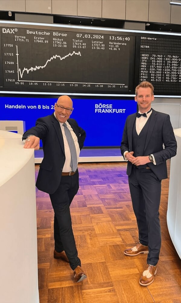Online Live-Workshop - Baue deinen Passiv-Einkommen-Generator Markus Herfert mit Mick Knauff an der Boerse Frankfurt