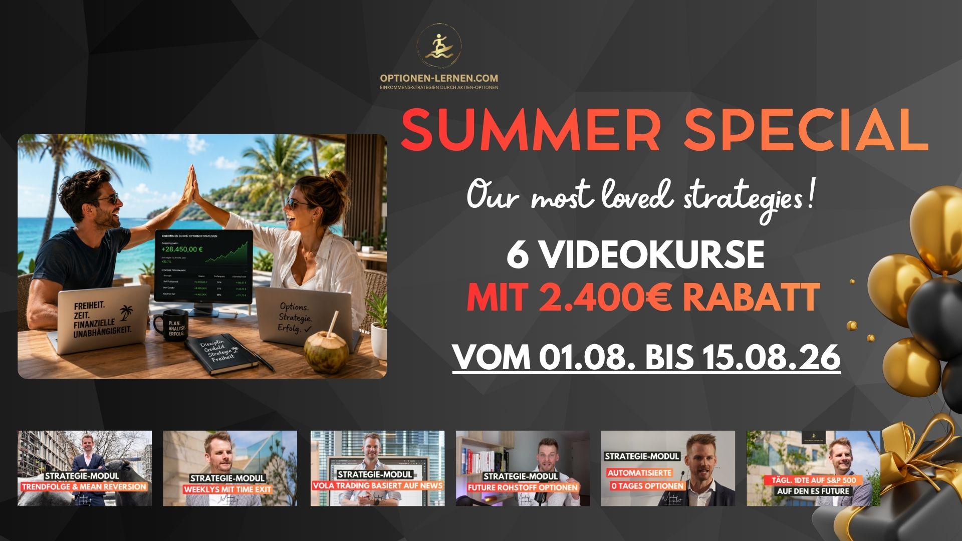Summer Special Optionen lernen Wirtschaft TV Interview mit Experte Markus Herfert
